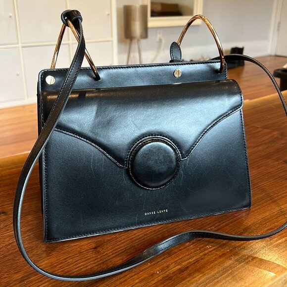 "Phoebe" by Danse Lente Black Leather Crossbody Bag - Picture 3 of 10